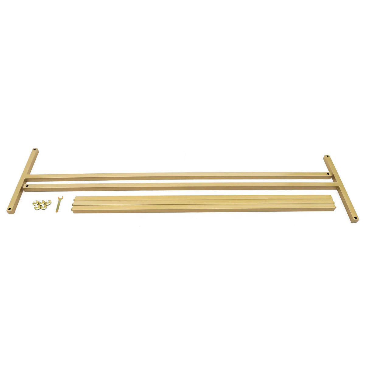 Modern Clothing Display Stand Garment Hanging Rack (Gold)