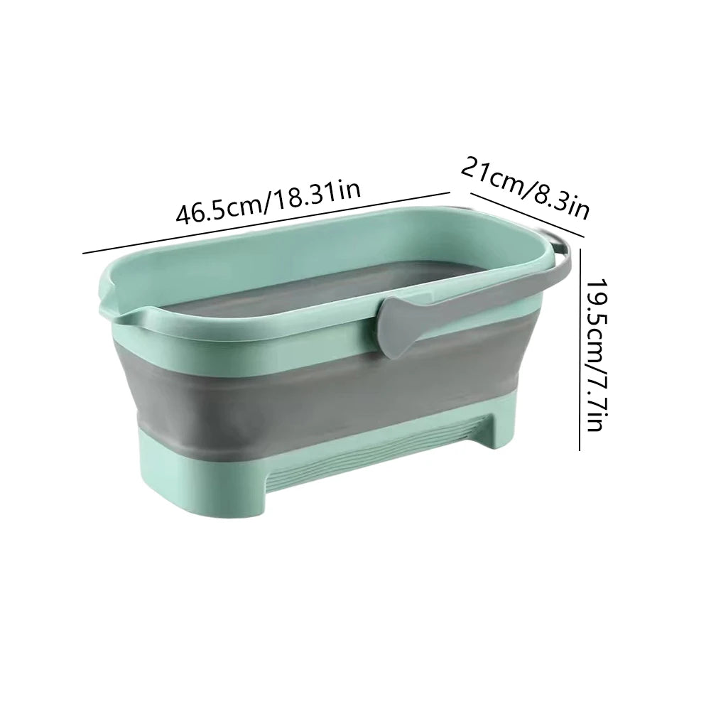 Foldable Silicone Washing Basin for Car Wash (Gray)