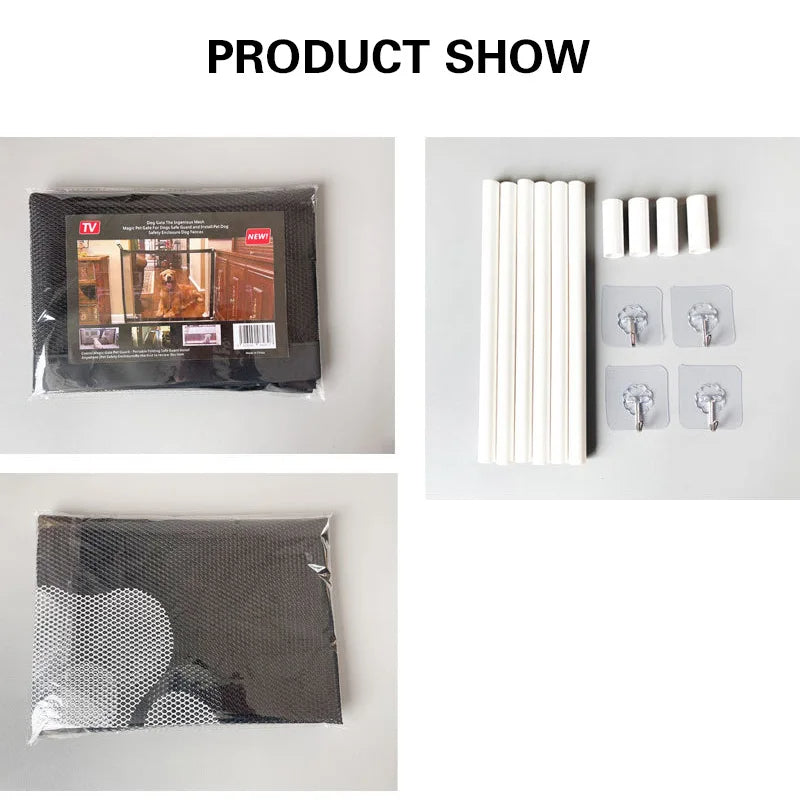 Portable Pet Partition Net Indoor Safety Fence for Cats &amp; Dogs