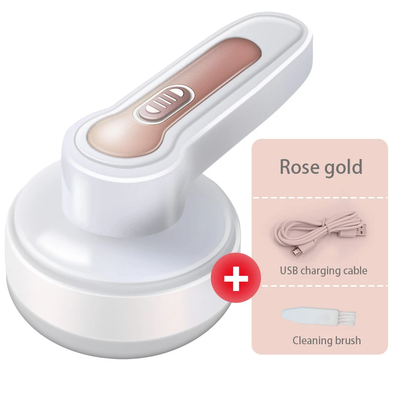 Portable Electric Lint Remover From Sweater Clothes Hair Ball Trimmer (Rose Gold)