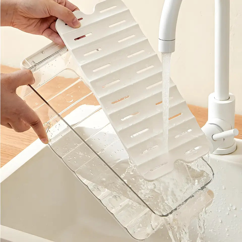 Stackable Refrigerator Transparent Organizer Space-Saving Storage