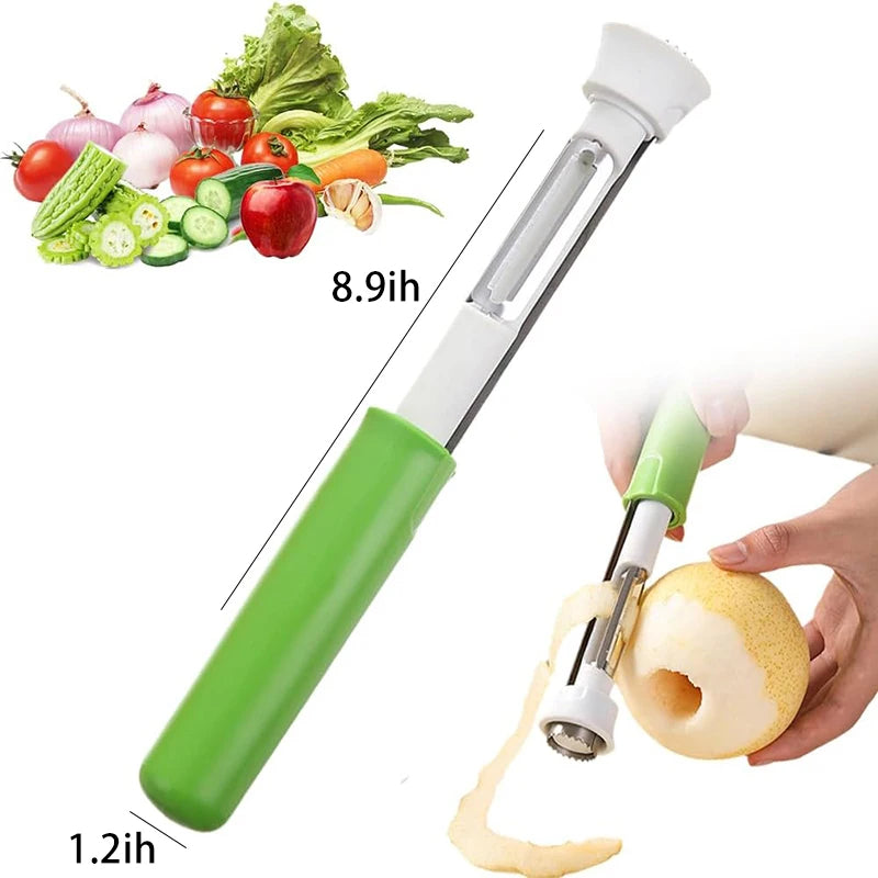 Adjustable Apple Core Remover and Peeler Kitchen Tool for Pears