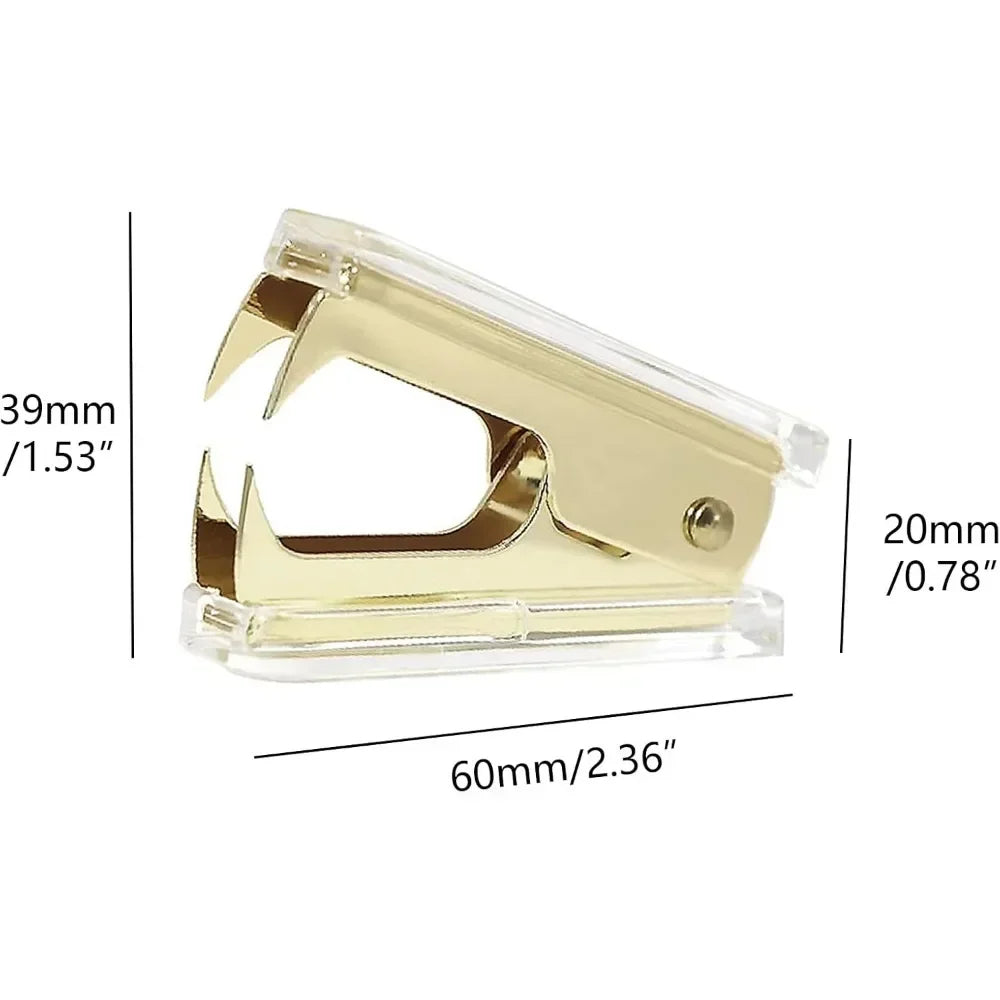 Cute Gold Staple Remover for Desk Accessories (Gold)