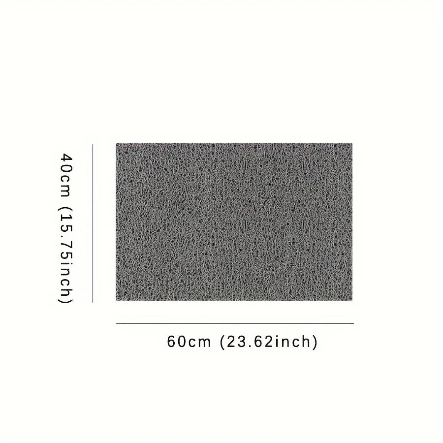 1PC Absorbent Antislip Shower Mat  Entrance Rug (Gray)