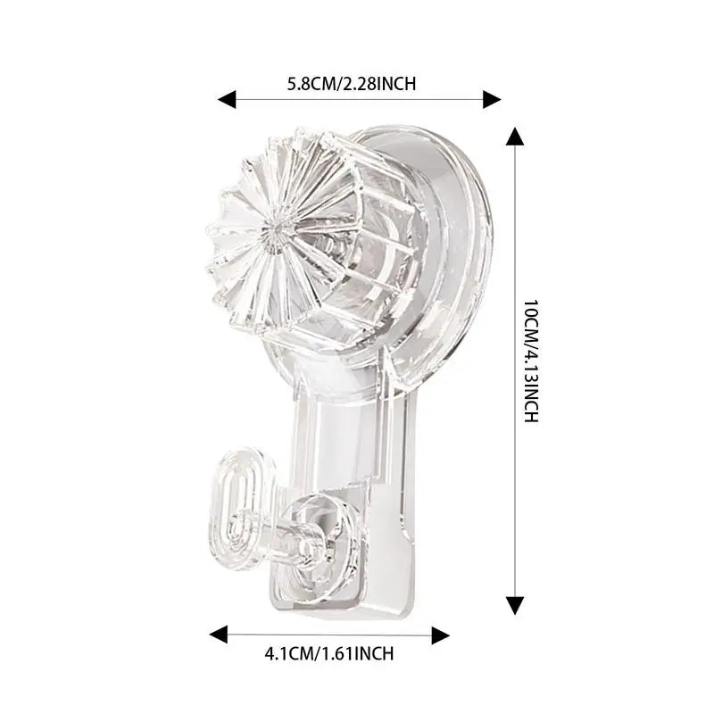 Heavy Duty Suction Cup Hooks Waterproof Storage Hangers for Bathroom and Kitchen (Gray)