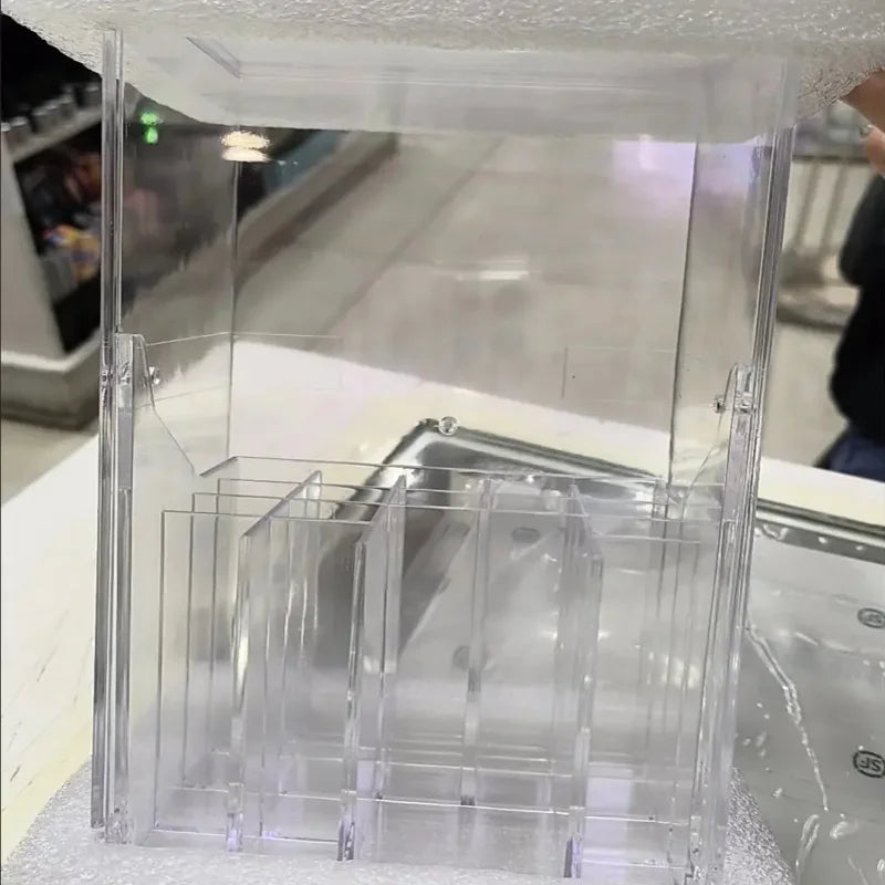 Stylish Adjustable Clear Acrylic Pen Brush Holder Versatile Vanity and Desk Organizer for Beauty Tools and Supplies