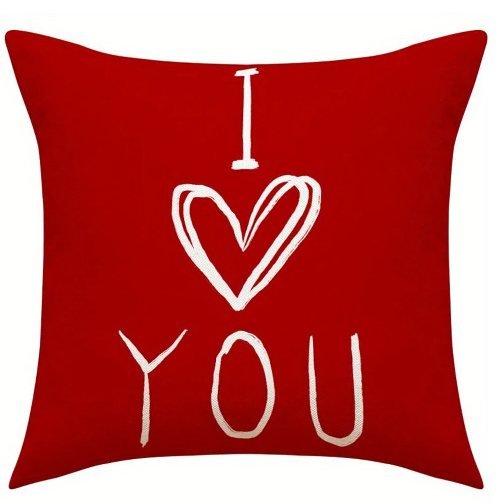 Valentine's Day Romantic Pillow Covers for Bedroom