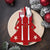 12pcs Felt Christmas Tree Cutlery Rack Fork Spoon Bag Christmas Table Decoration (Red)