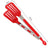 Kitchen Utensil Tong with Ergonomic Handle (Red)