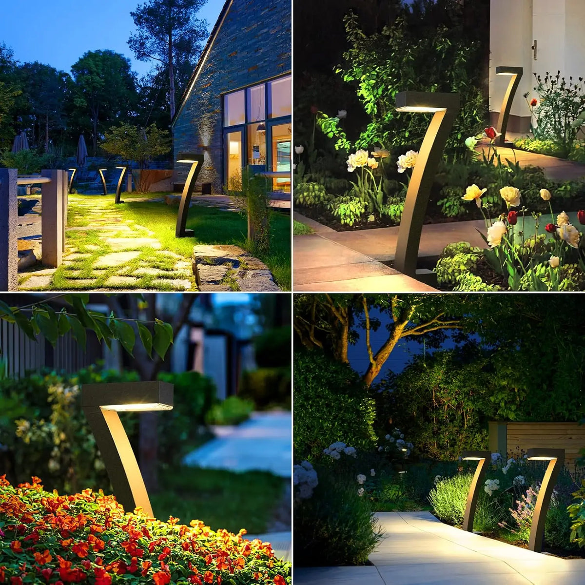 Outdoor Solar 6-Pack Bright Solar Pathway Lights