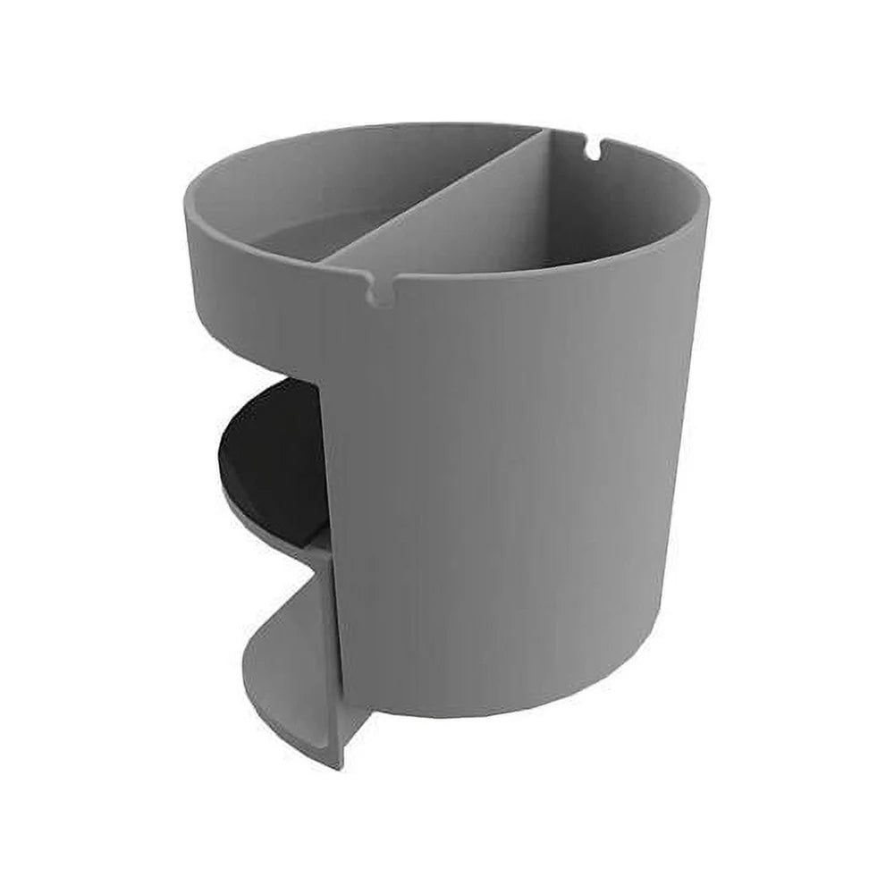 Small Clamping Desk Organizer – Space Saving Two-Section Rack for Writing Instruments and Office Supplies