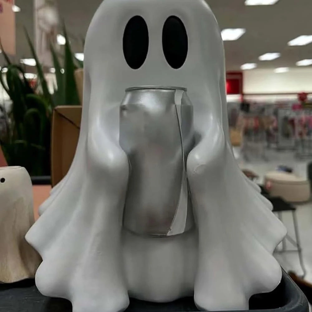 Cute Resin Ghost Drink Holder Stand 15CM