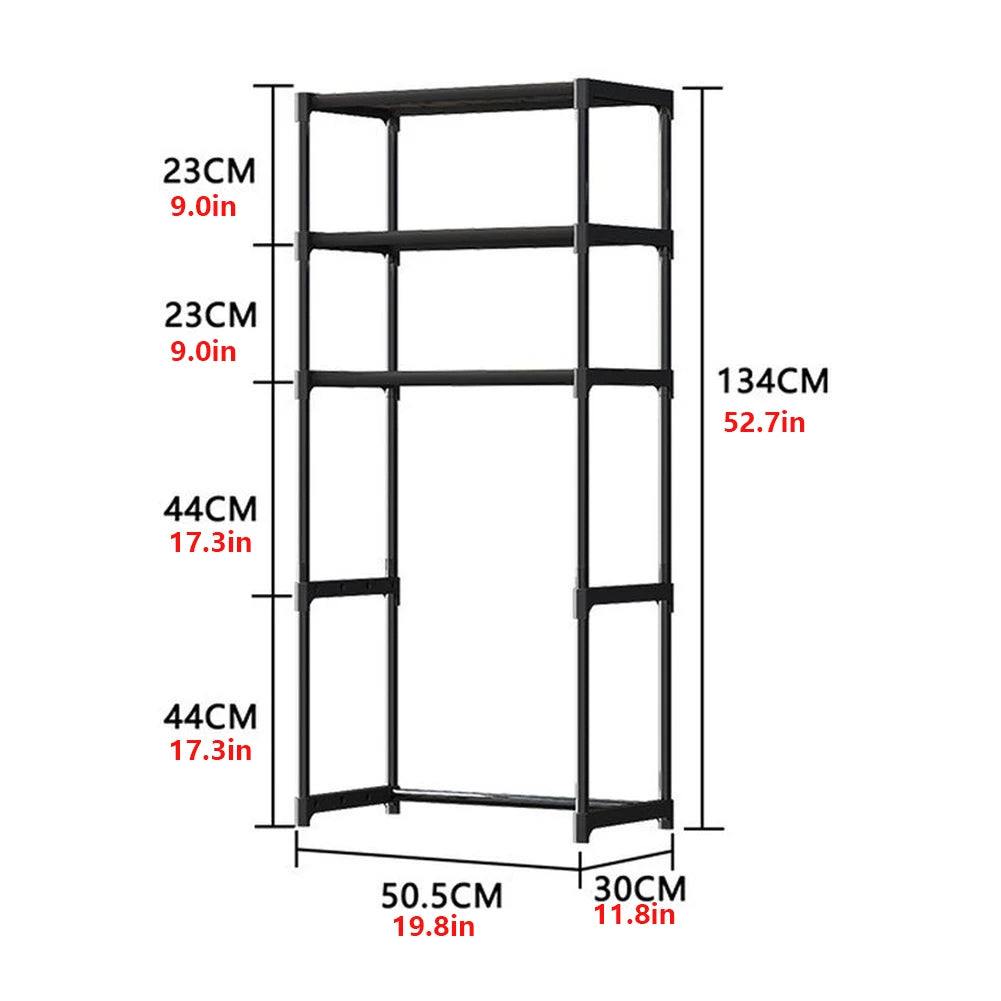 Over The Toilet Storage Cabinet 3-Layer Bathroom Organizer (White)