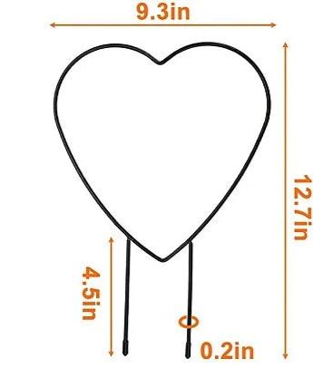 Metal Plant Heart Frame Climbing for Indoor and Outdoor Gardens