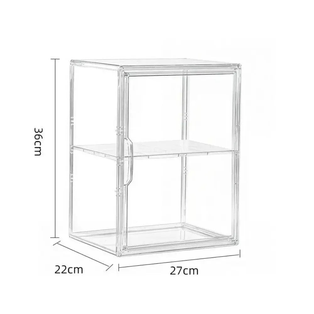 Acrylic Storage Box Clear Display Case Stackable Shoe Box