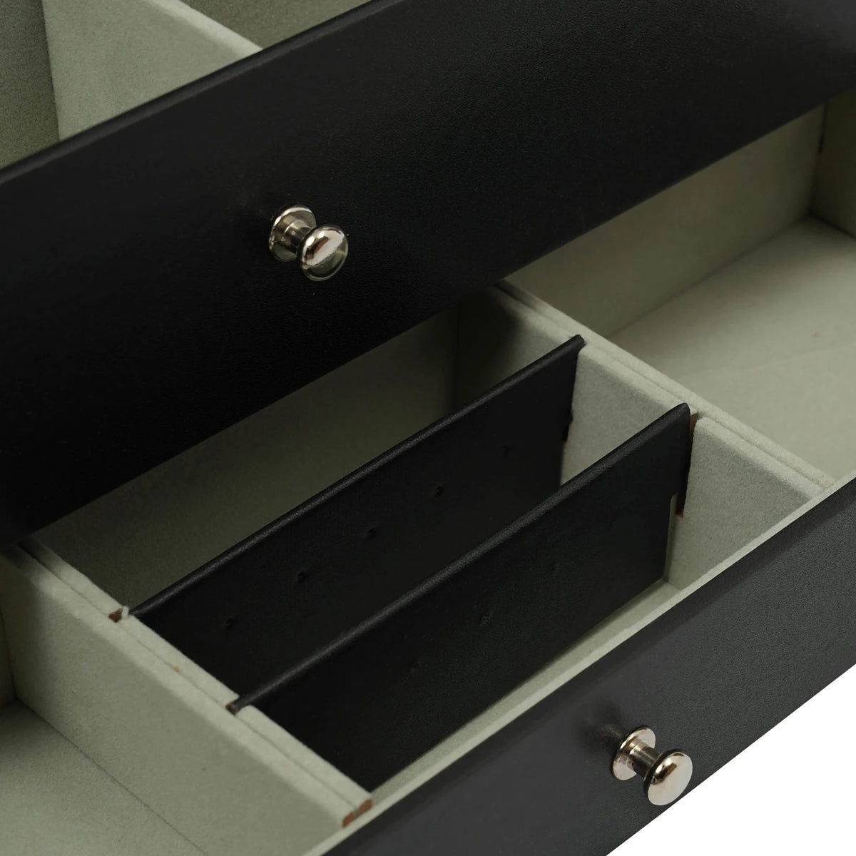 Desktop Jewelry Case with 12 Watch Slots (Black)