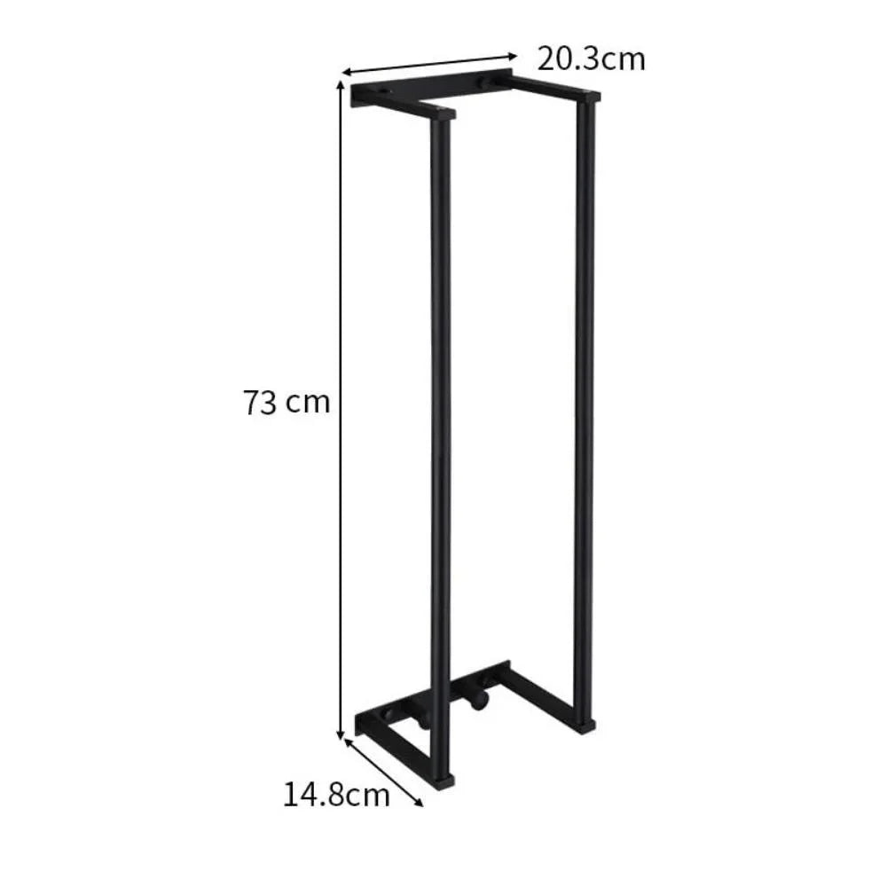 Modern Wall-Mounted Towel Rack for Rolled Towels Stainless Steel Spa-Style Organizer (Silver)