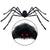 Giant Black Plush Spider 50CM for Spooky Decor