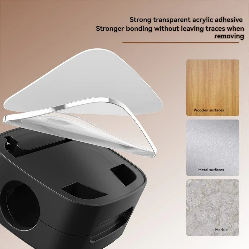 Magnetic Cable Clip Holder Adhesive Wire Organizer (White)