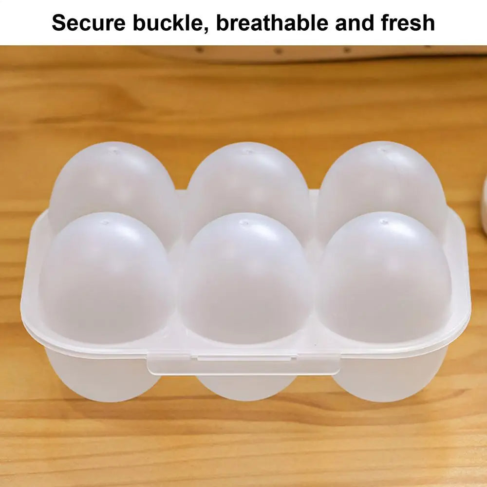 Egg Dispenser Storage Box 6 Grid Transparent