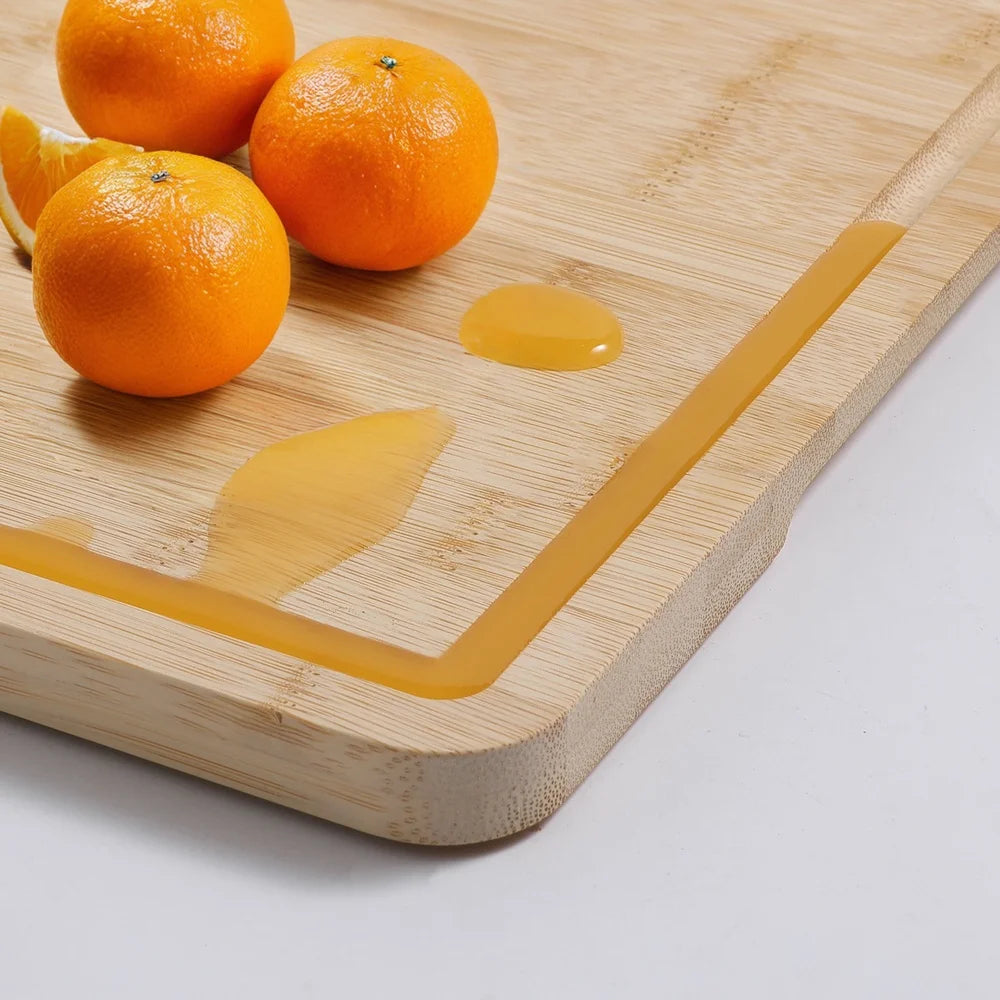 Non-Slip Bamboo Cutting Board