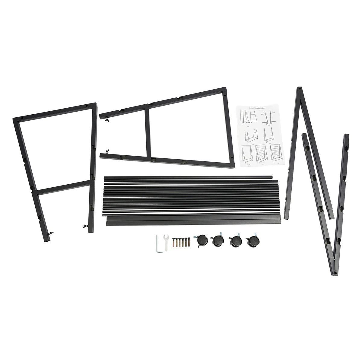 Portable Storage Holder Ribbon Display Organizer Rack with Wheels