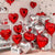 Red Heart Foil Balloons 30PCS  Inflatable Helium Balloon (Red)