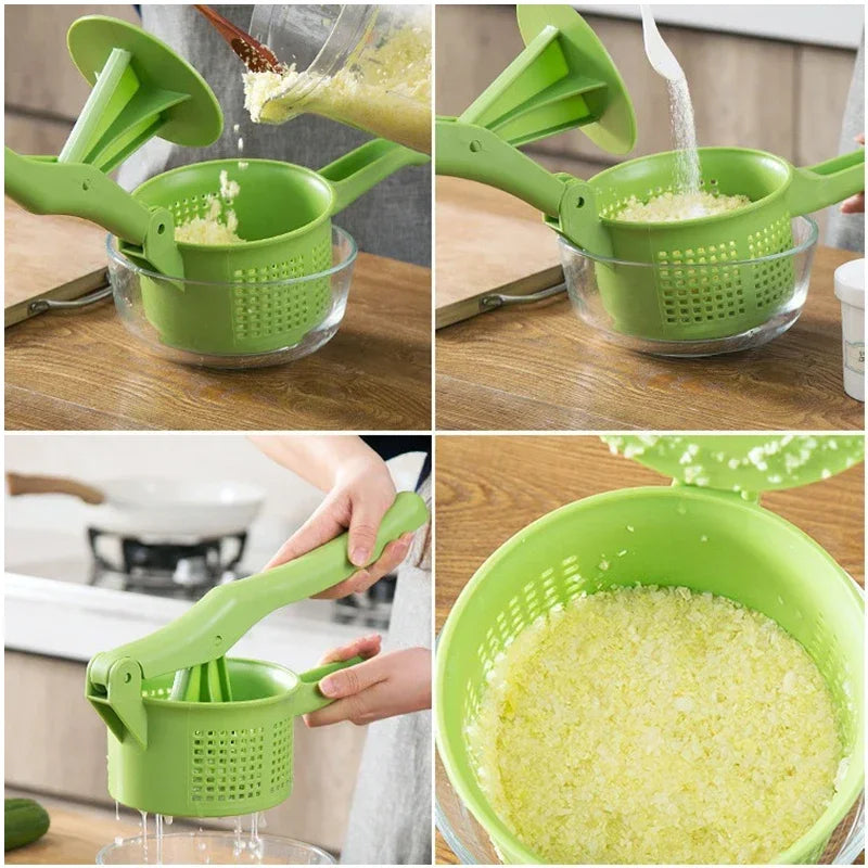 Vegetable Stuffing Squeezer Plastic Handheld Fruits Press
