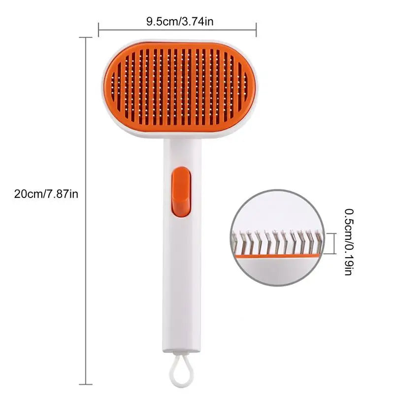 Pet Grooming Self Cleaning Brush for Cats &amp; Dogs (Blue)