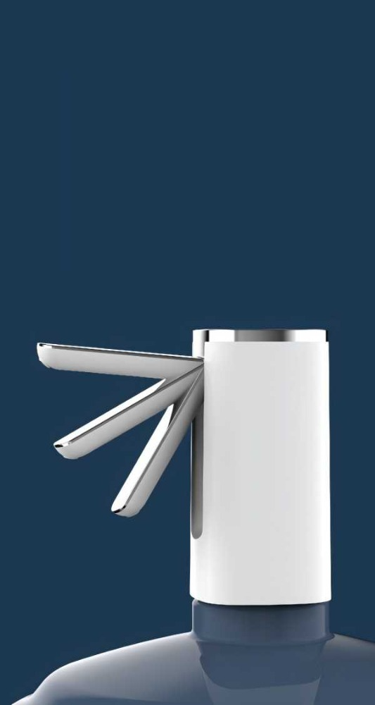 Handheld Pleated Suction Pump for Water Transfer (White)