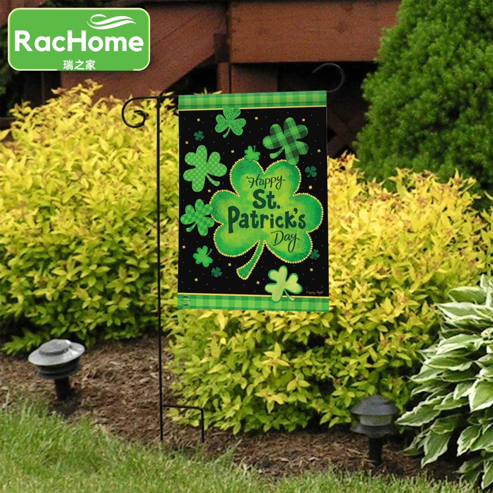 St. Patrick's Day Garden Flag Double Sided Irish Clover Decor