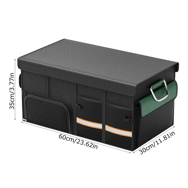 Car Trunk Organizer Multi-Compartment Foldable Anti-Slip Storage Bag