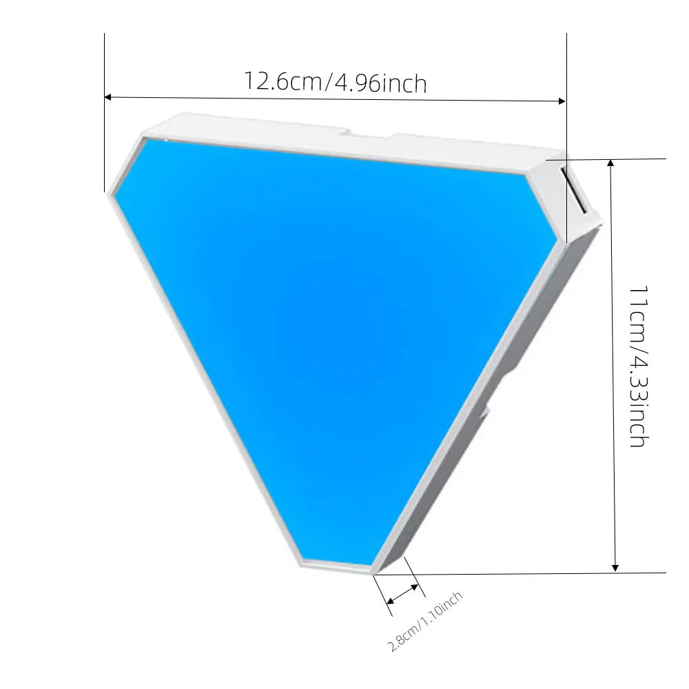 LED Triangular Quantum Lamp 12PCS RGB Wall Lamp