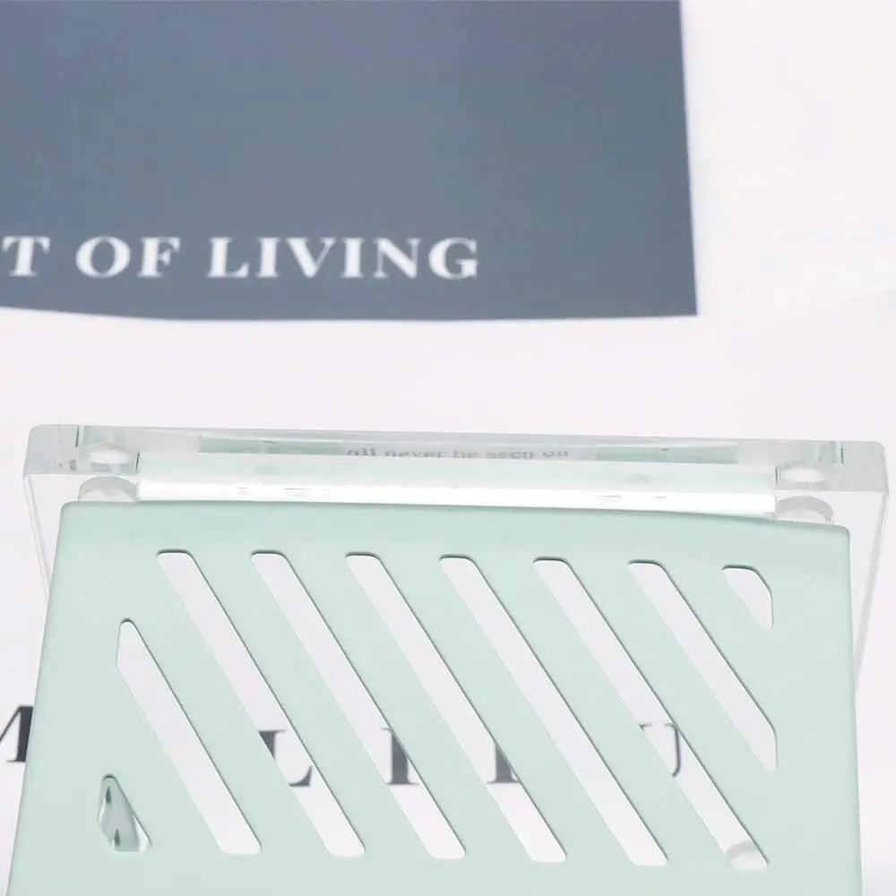 Acrylic Base Metal Mesh Desk Organizer for Office Supplies (Green)