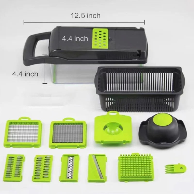 6-in-1 Vegetable Chopper Mandoline Slicer Kitchen Food Prep Tool