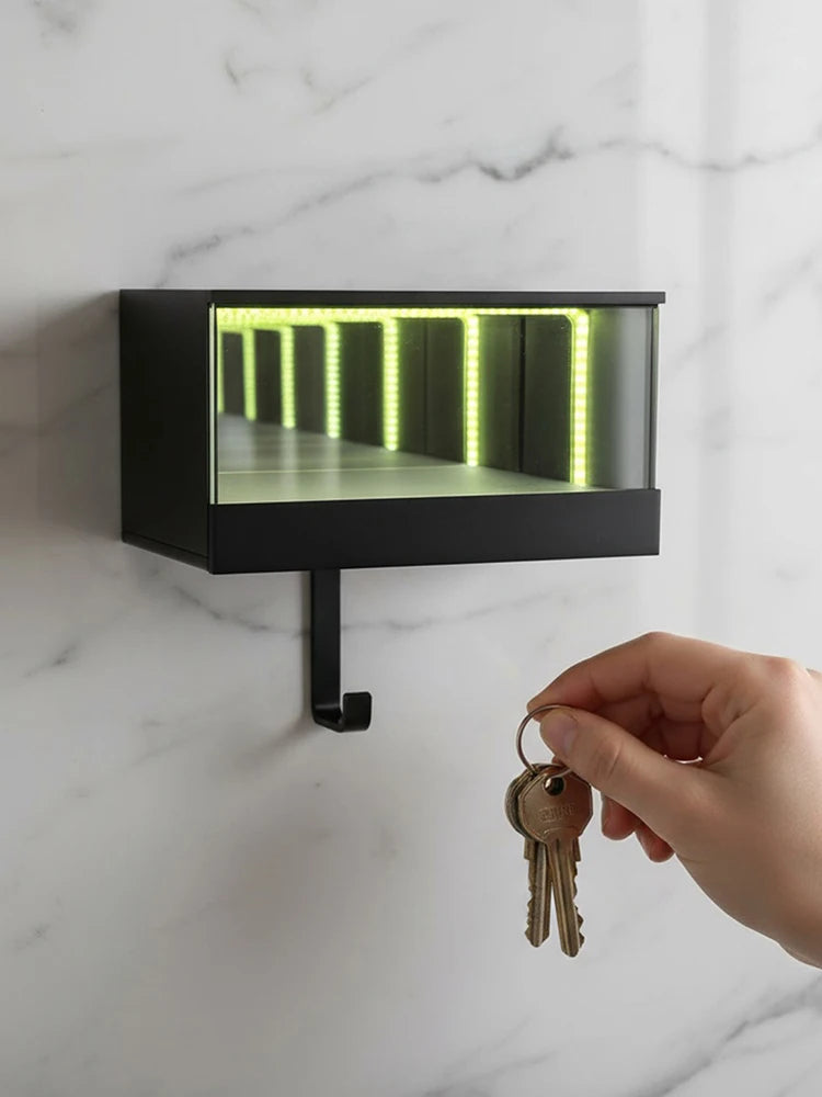 3D Printed Wall Mount Car Key Holder Infinity Garage Keychain Rack