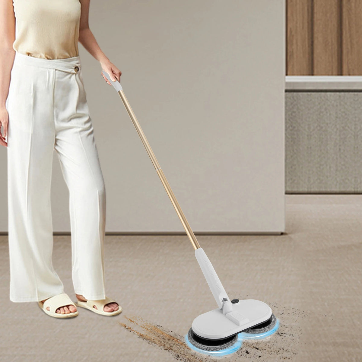 Cordless Electric Spin Mop for Hardwood Floors