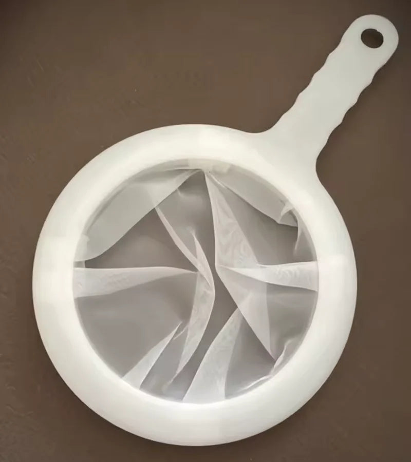 Fine Nylon Strainer Spoon – Reusable Filter for Coffee, Milk, Soy Milk &amp; Yogurt, Kitchen and Dining Tool