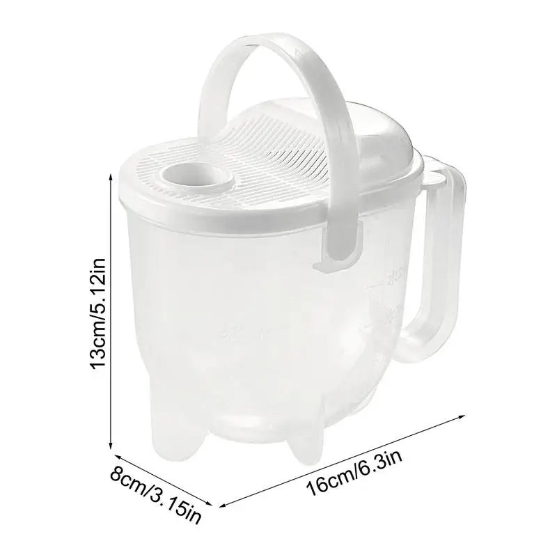 Rice Vegetable Washing Strainer Bowl with Lid