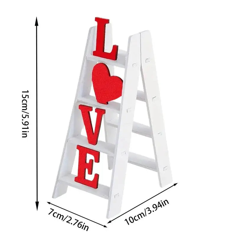 Wooden Love Ladder Tabletop Decor for Weddings Home Decor