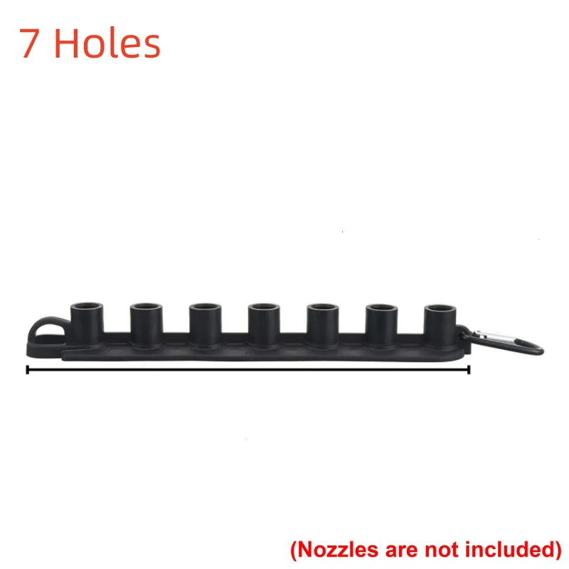 Durable and Portable Pressure Washer Nozzle Organizer, 7 Hole Holder