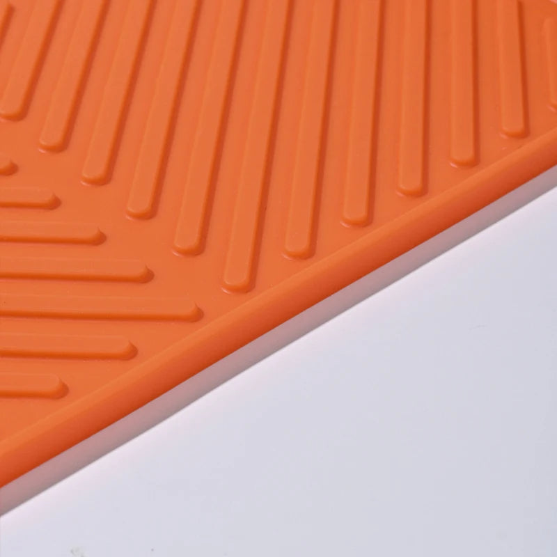 BBQ Grill Accessories Griddle Mat Counter Mat for Outdoor Grills (Orange)
