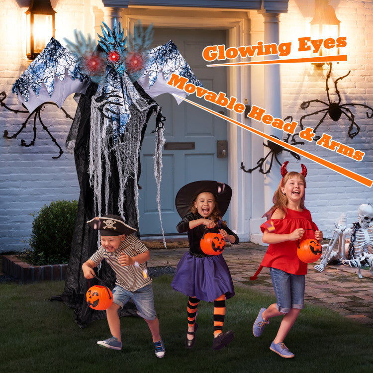 Animated 6-Foot Halloween Prop with Glowing Eyes