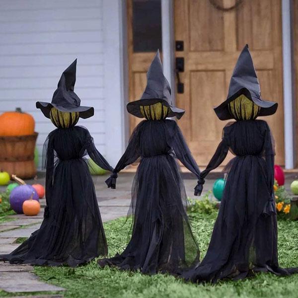 Spooky Halloween Witch Decoration for Indoor or Outdoor Decoration