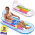 Pool Floats Set of 2 Inflatable Lounge with Headrest & Cup Holder (59" X 25")