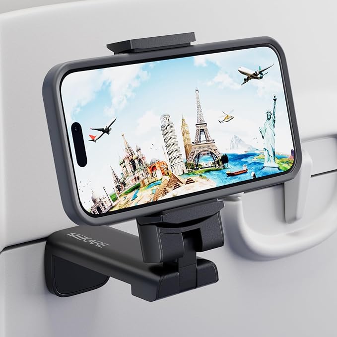 Phone Holder Universal Handsfree Phone Mount for Flying with 360 Degree Rotation