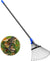 Heavy Duty Garden Rake with Expandable Head from 9.5" to 17" with 67" Handle