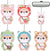 Car Air Fresheners 6 Pack, Car Cute Decor Hanging Scents Fresheners