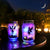 Solar Lantern Fairy Lights 2 Pack Garden Ornament Lights Outdoor Hanging Frosted Glass Mason Jar Lights