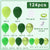 Green Balloons Garland Arch Kit 124PC Different Size Emerald Green Lime Dark Green Metallic Green Balloons for Christmas Festival Picnic Jungle Forest Party Decoration